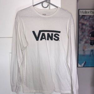 Men's Vans Long Sleeve Tee - White